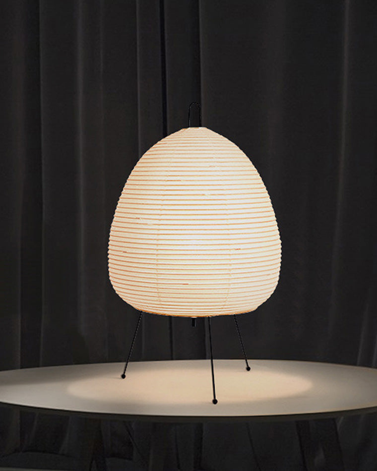 Lámpara de mesa tipo farol de papel con trípode japonés WOMO-WM8023