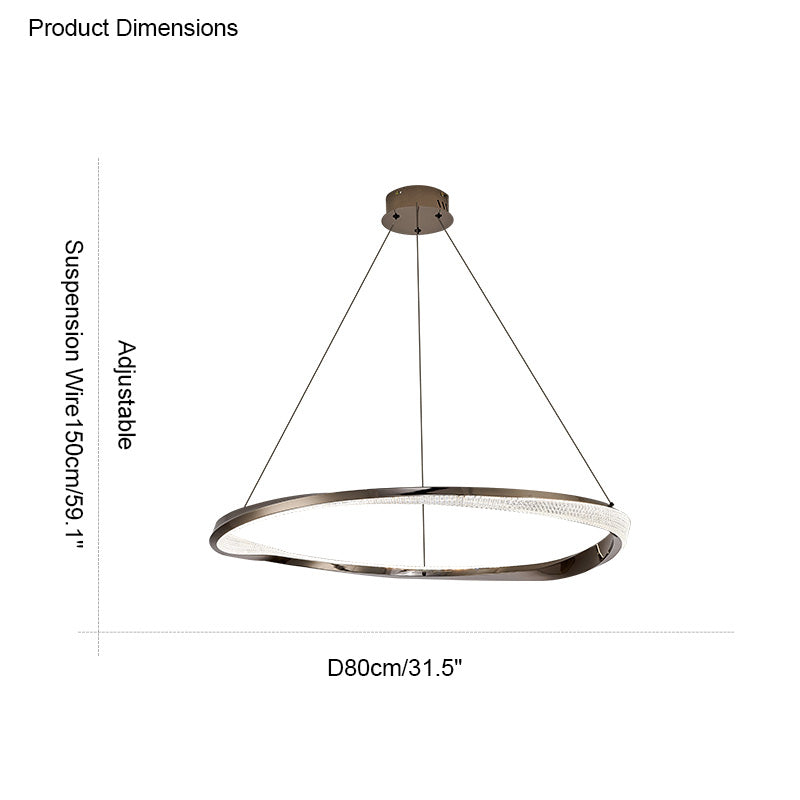 WOMO Lámparas Colgantes LED Circular Möbius-WM2128