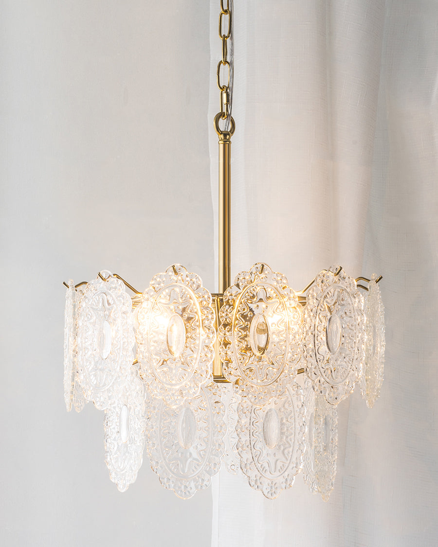 WOMO Lámparas Colgantes Cristal Texturizado Escalonado-WM2208