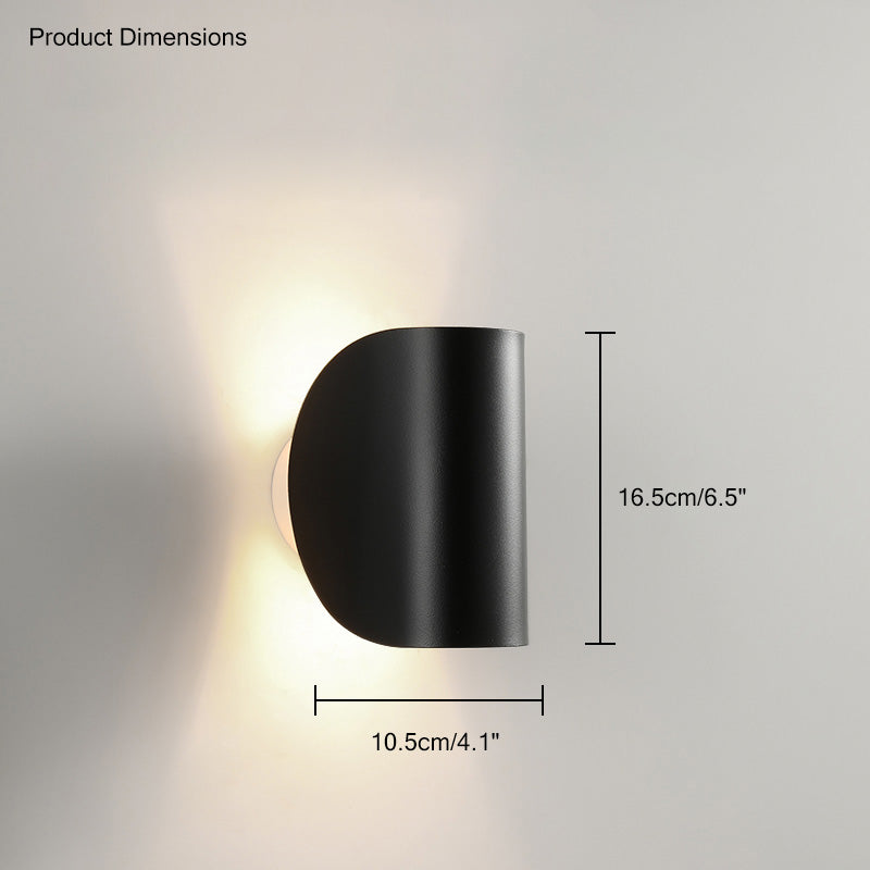 WOMO Aplique de pared ajustable con media pantalla - WM6013