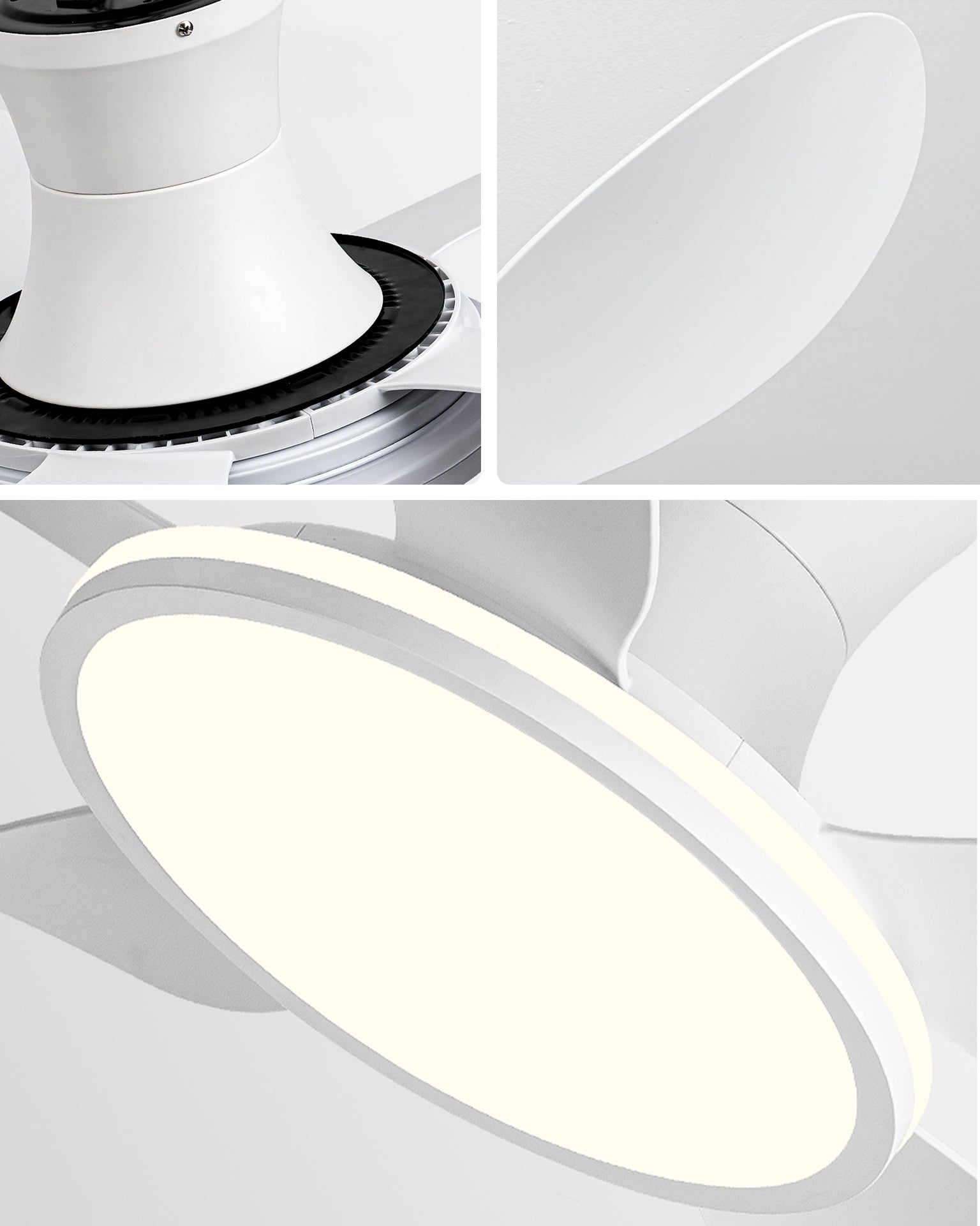 Ventilador de techo con lámpara de perfil bajo WOMO moderno - WM5239