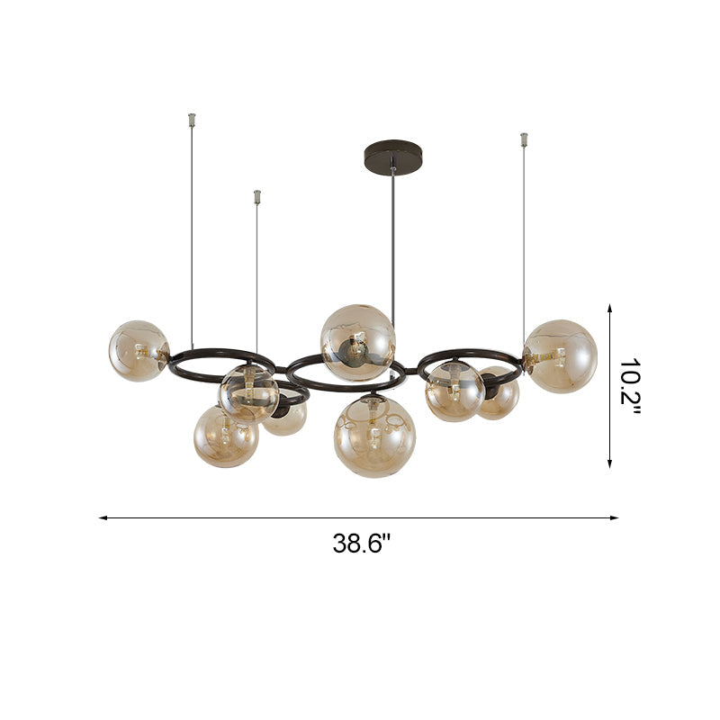WOMO Lámparas Colgantes Colored Glass Ball Chandelier-WM2253