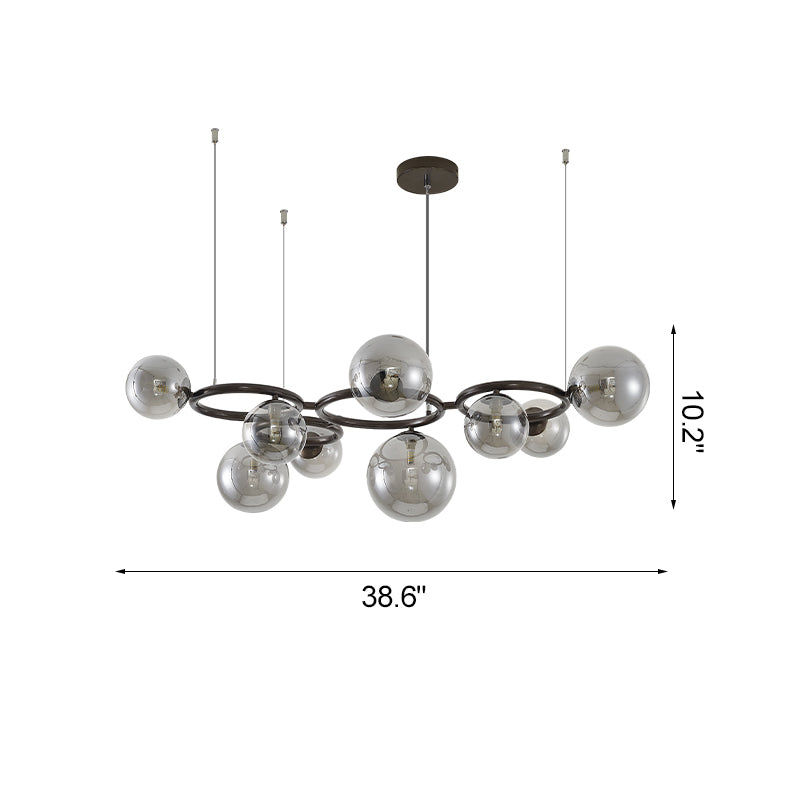 WOMO Lámparas Colgantes Colored Glass Ball Chandelier-WM2253