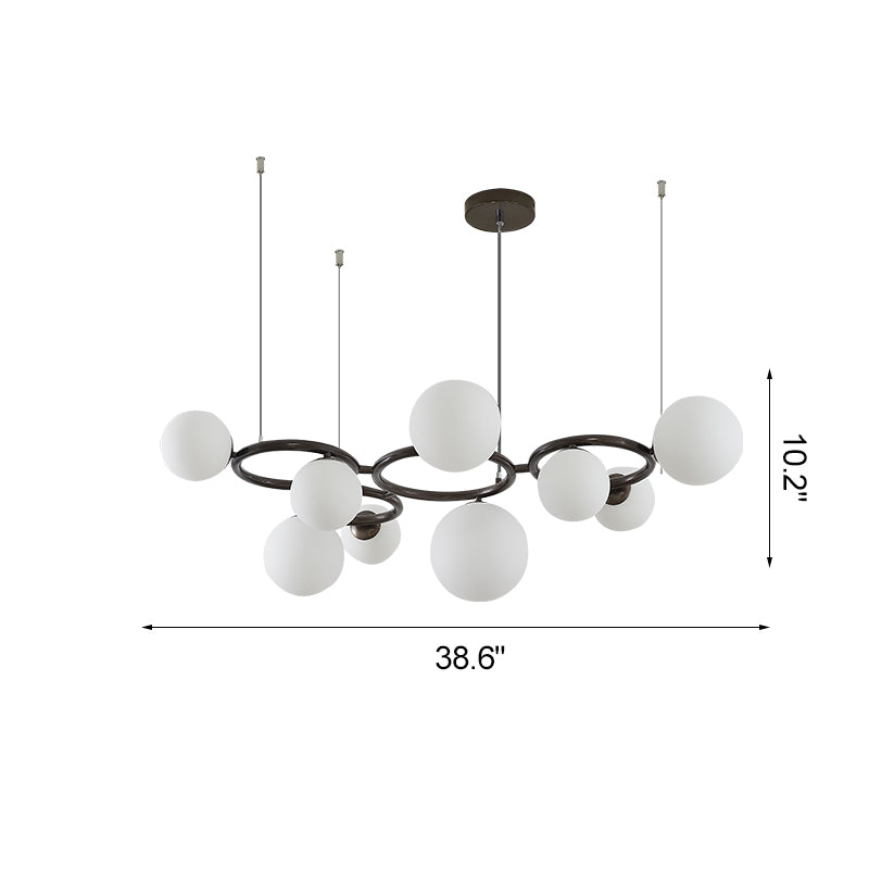 WOMO Lámparas Colgantes Colored Glass Ball Chandelier-WM2253