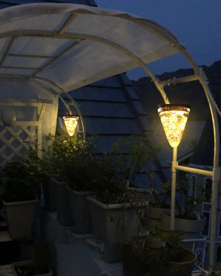 Linterna solar colgante WOMO color fresa-WM9040