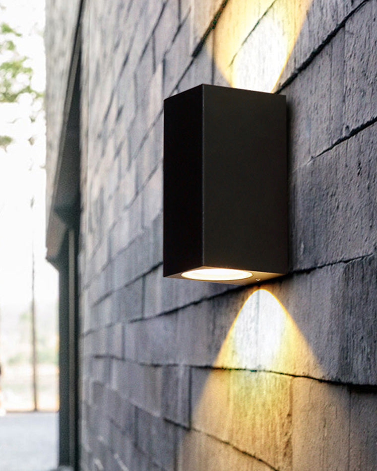 Lámpara de pared exterior WOMO con iluminación ascendente y descendente - WM9079