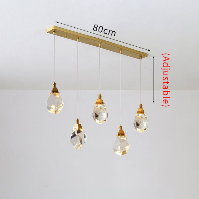 WOMO Lámparas Colgantes Cristal Múltiple Luces-WM2189