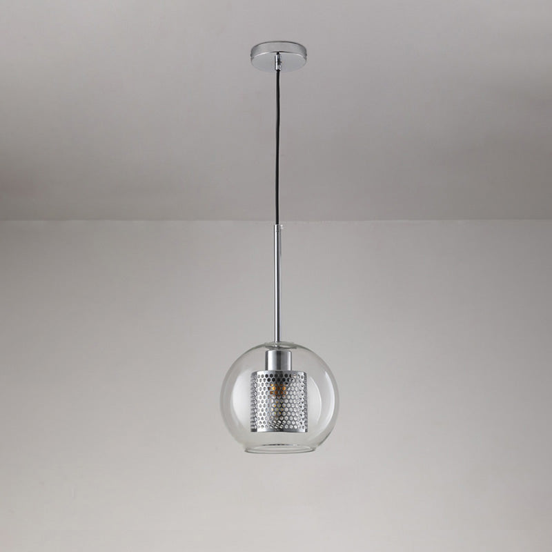 Lámpara colgante redonda/cilíndrica de cristal WOMO elegante - WM2095