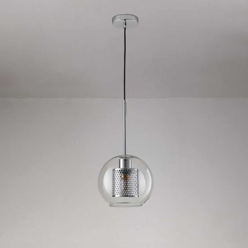 Lámpara colgante redonda/cilíndrica de cristal WOMO elegante - WM2095