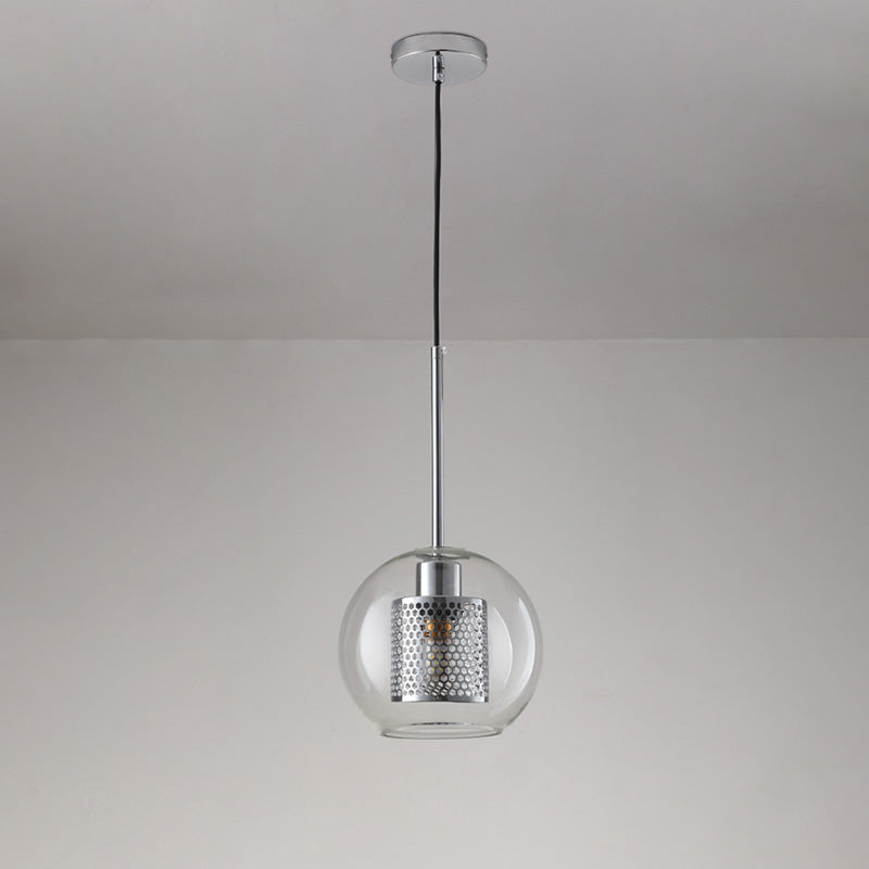 Lámpara colgante redonda/cilíndrica de cristal WOMO elegante - WM2095