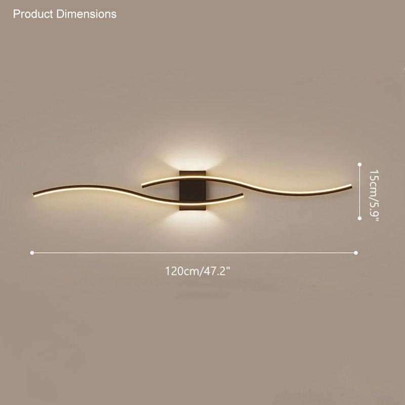 Aplique de pared curvo WOMO-WM6005