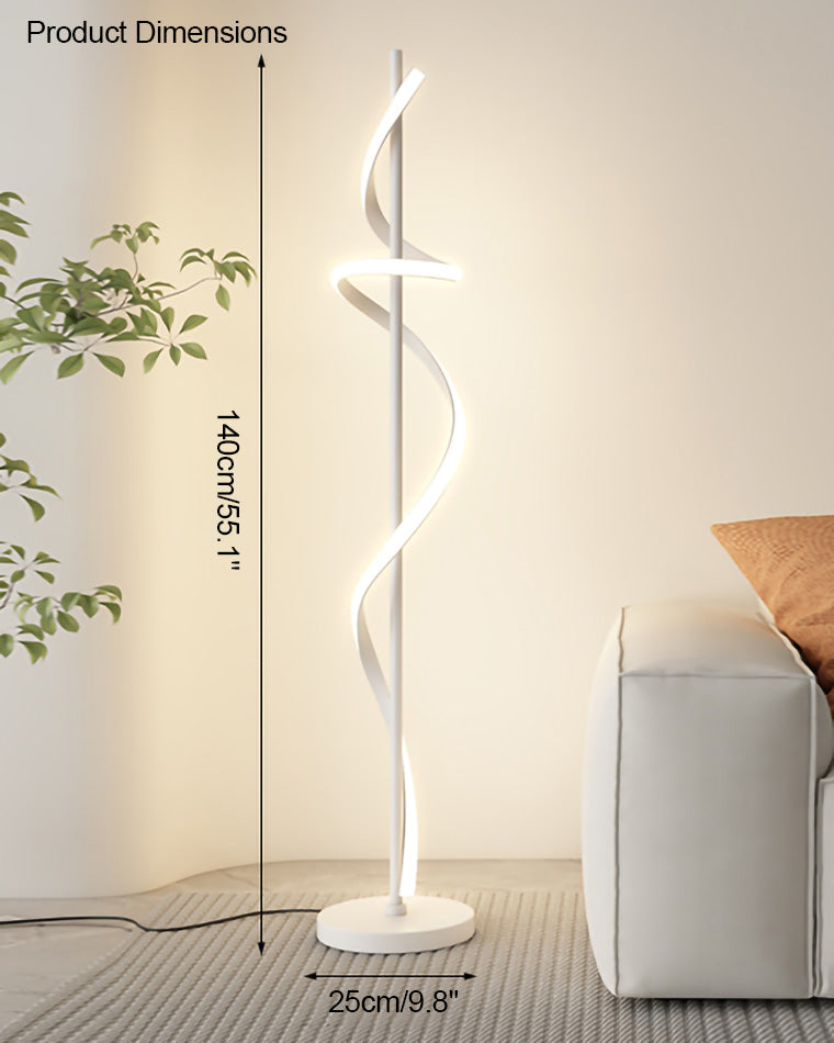 Lámpara de pie espiral regulable WOMO-WM7073