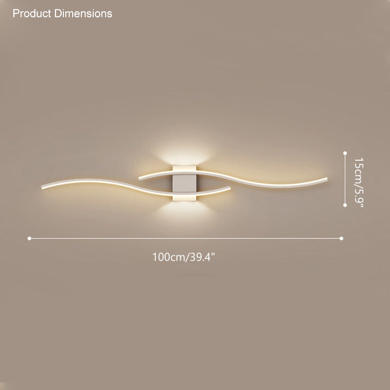 Aplique de pared curvo WOMO-WM6005