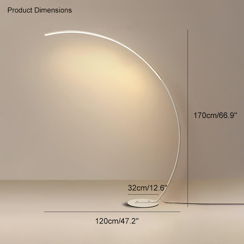 WOMO Lámpara de pie LED Crescent Arc - WM7001