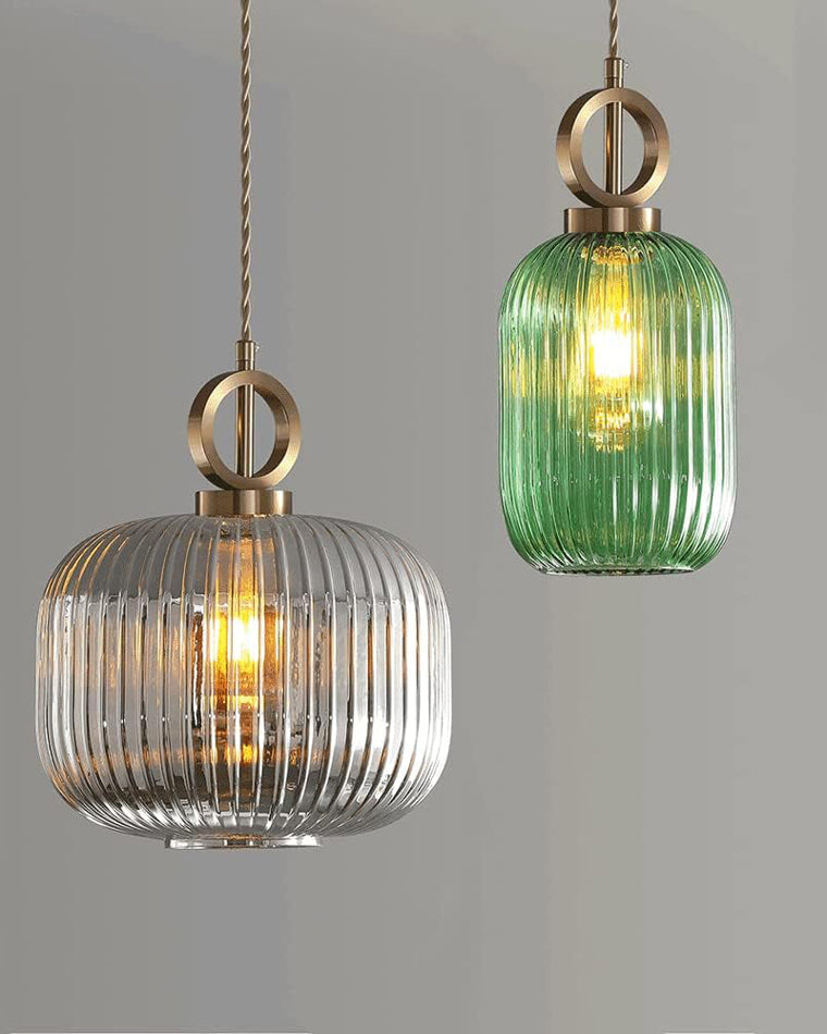 WOMO Lámparas Colgantes de Cristal Acanalado - WM2264