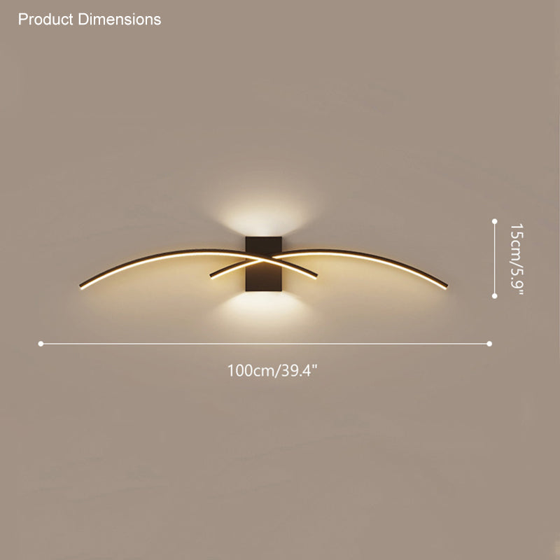Aplique de pared curvo WOMO-WM6005