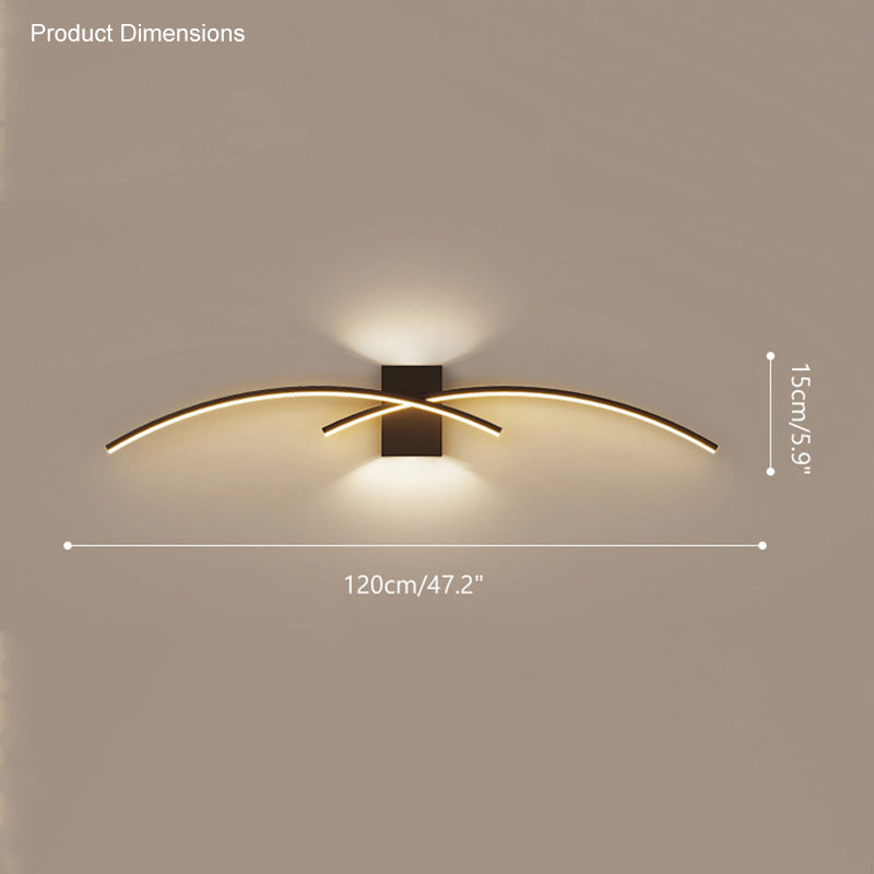 Aplique de pared curvo WOMO-WM6005
