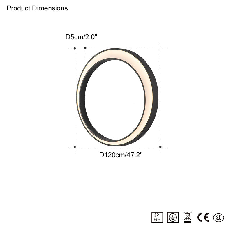 WOMO Aplique de pared para exteriores Crescent WM9012