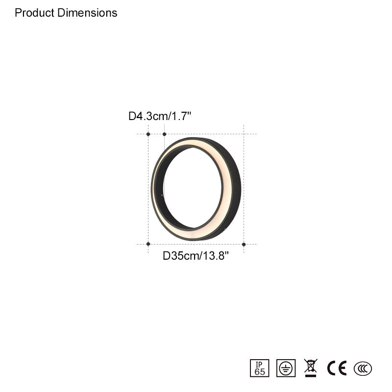 WOMO Aplique de pared para exteriores Crescent WM9012