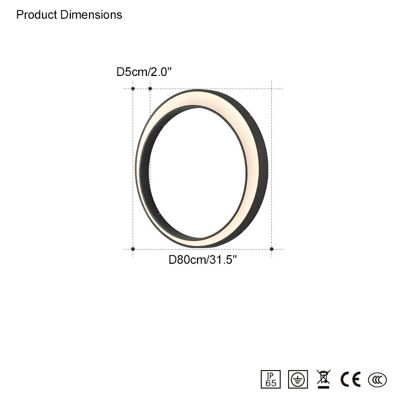 WOMO Aplique de pared para exteriores Crescent WM9012