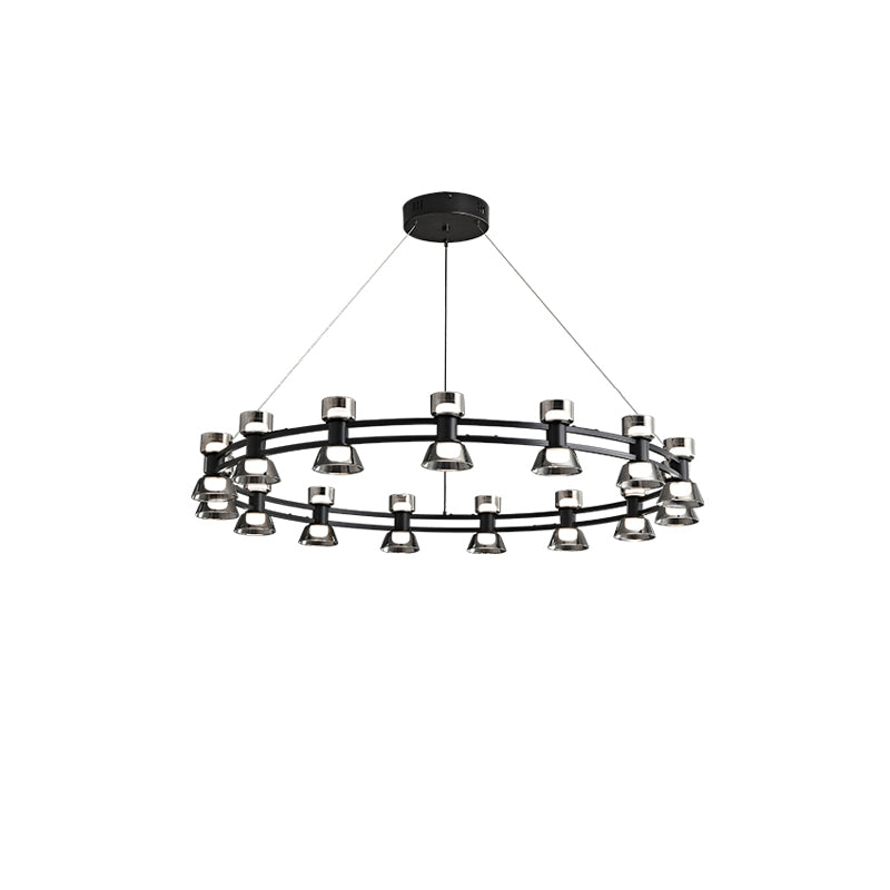WOMO Hanging Lamps Pillar Candle Round Chandelier-WM2224