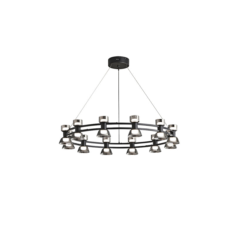WOMO Hanging Lamps Pillar Candle Round Chandelier-WM2224