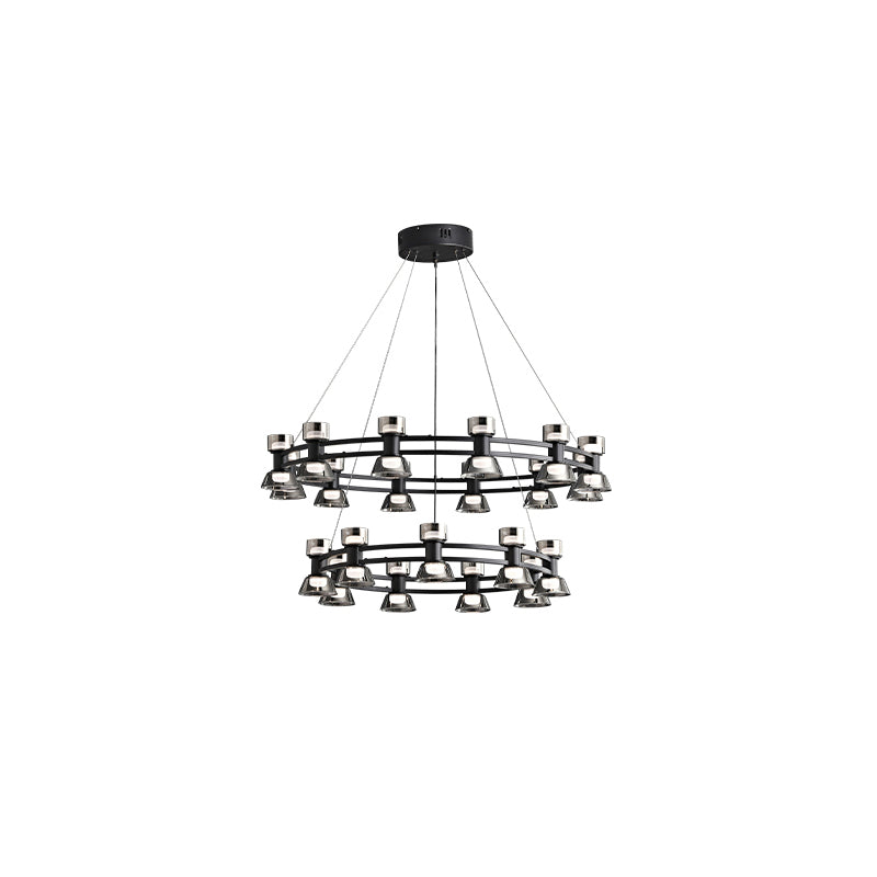 WOMO Hanging Lamps Pillar Candle Round Chandelier-WM2224