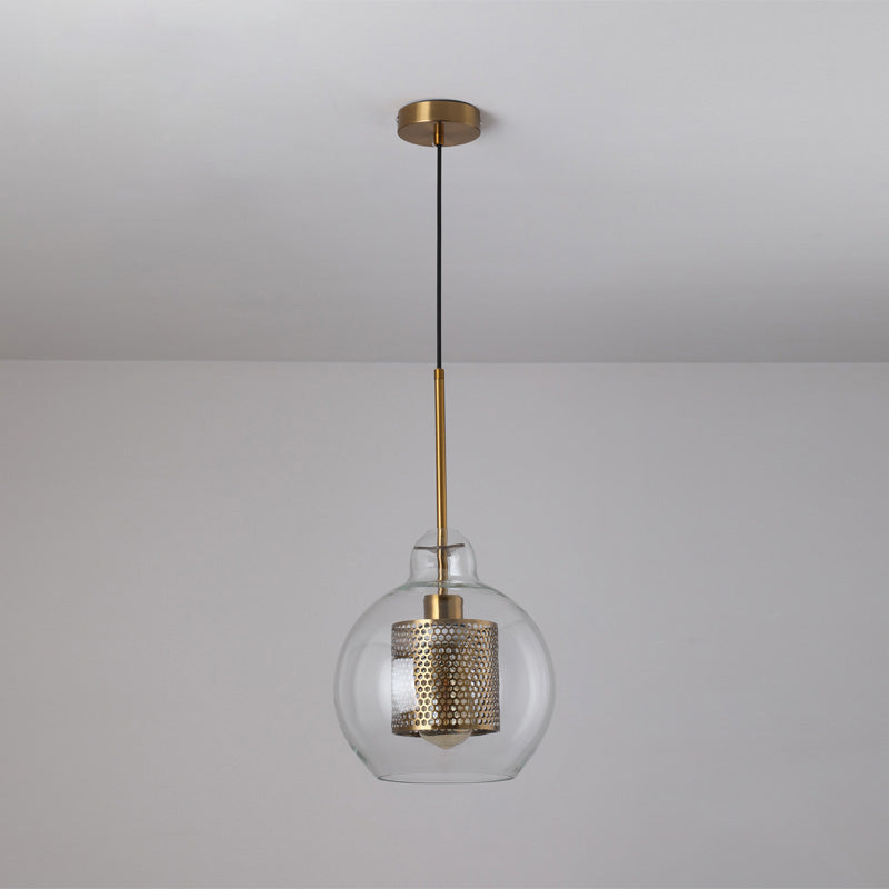 Lámpara colgante redonda/cilíndrica de cristal WOMO elegante - WM2095