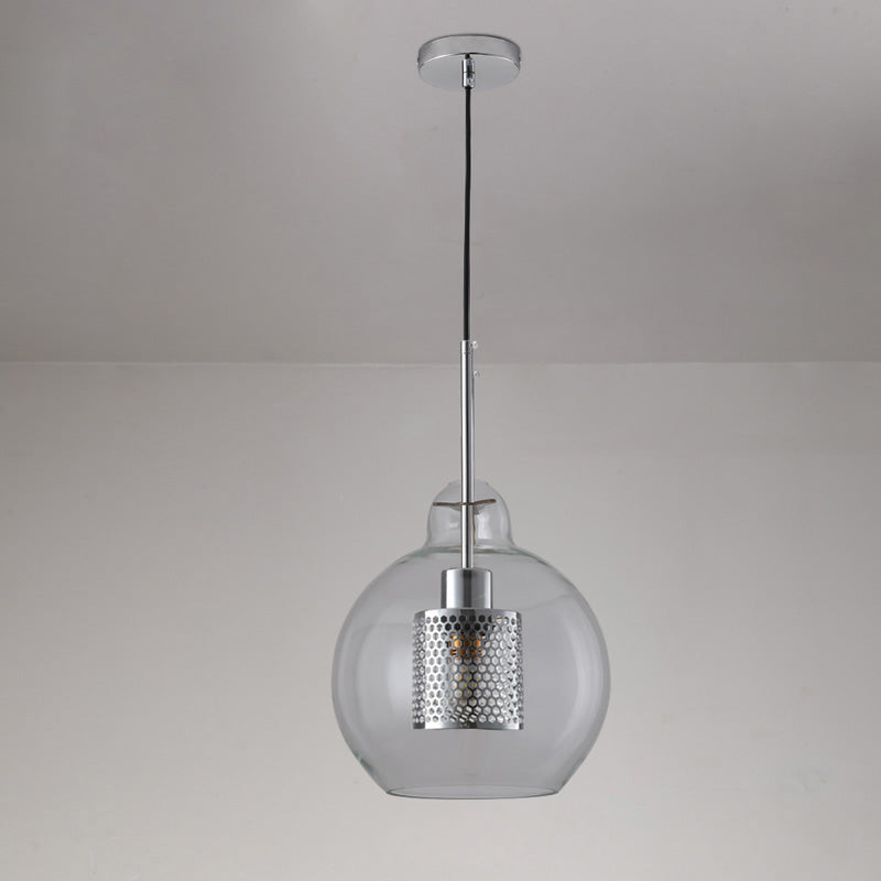 Lámpara colgante redonda/cilíndrica de cristal WOMO elegante - WM2095