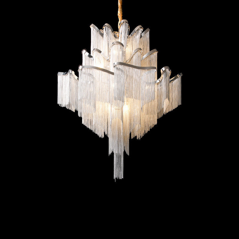 WOMO Tiered Pendant Lamps with Fringes-WM2079