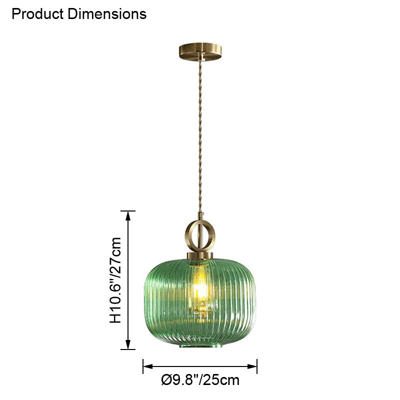 WOMO Lámparas Colgantes de Cristal Acanalado - WM2264