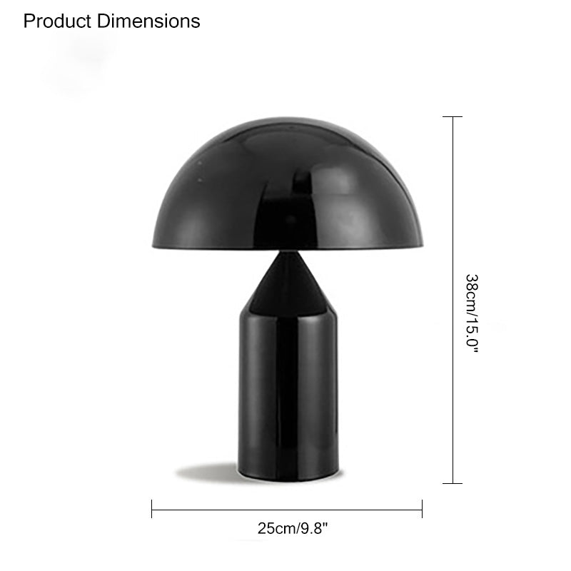 Lámpara de mesa WOMO Dome de metal con forma de hongo - WM8002