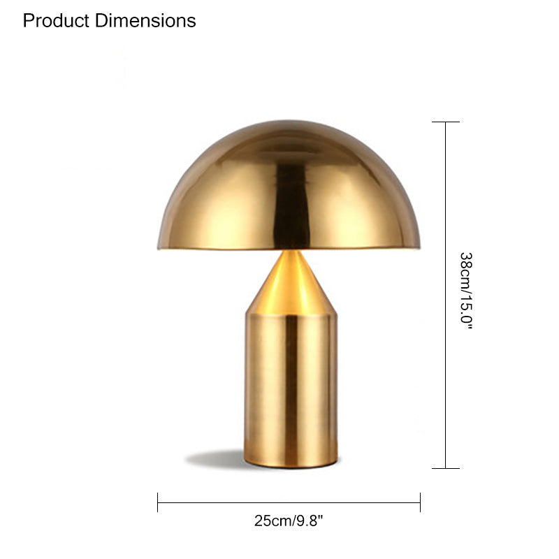 Lámpara de mesa WOMO Dome de metal con forma de hongo - WM8002