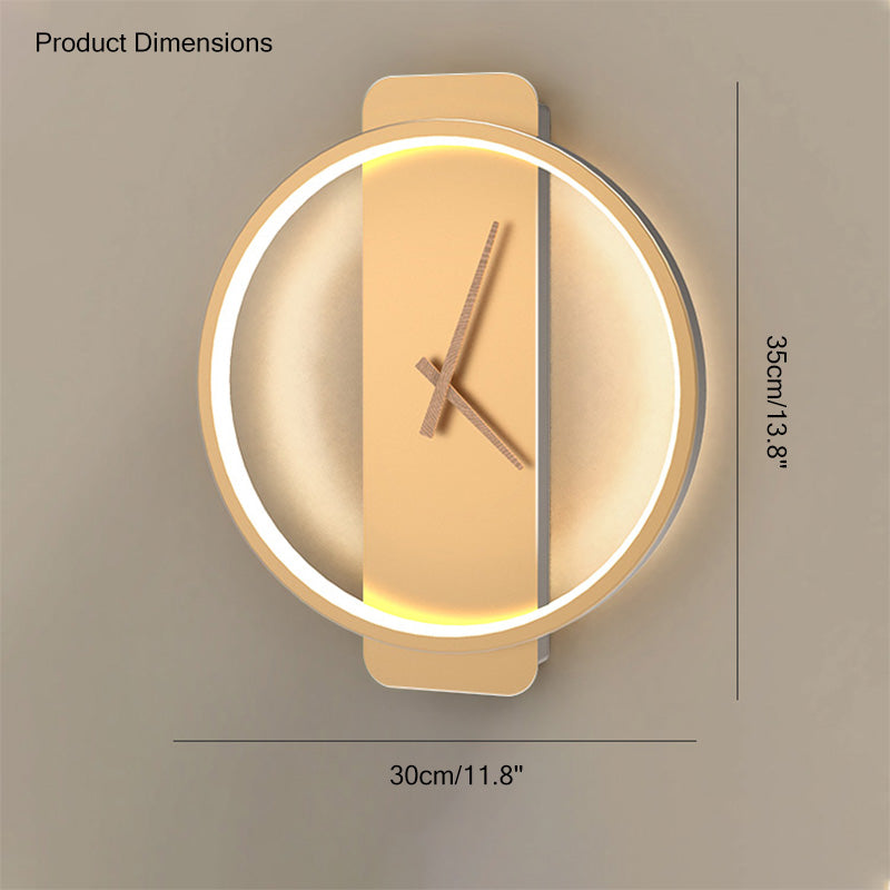 Reloj de pared WOMO con luz LED-WM6012