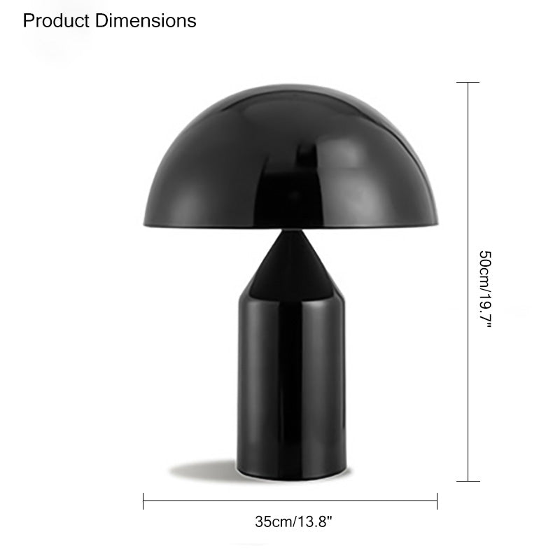 Lámpara de mesa WOMO Dome de metal con forma de hongo - WM8002