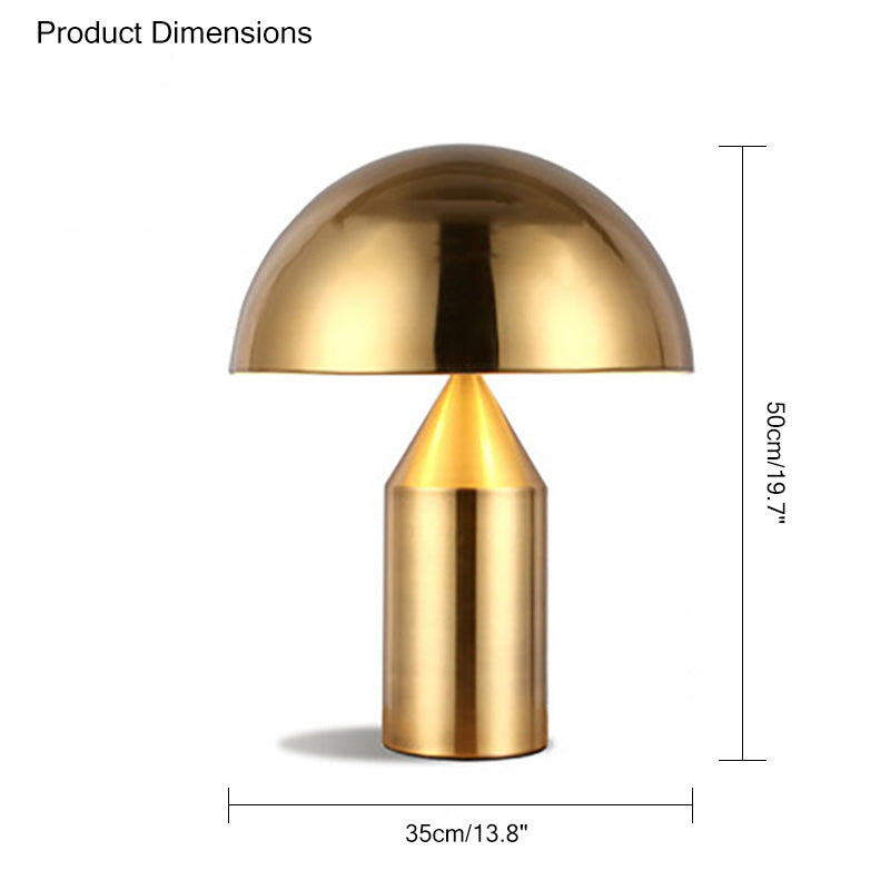 Lámpara de mesa WOMO Dome de metal con forma de hongo - WM8002