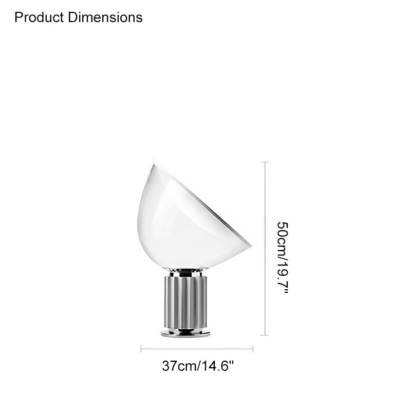 WOMO Lámparas de mesa Grande de Vidrio - WM8019
