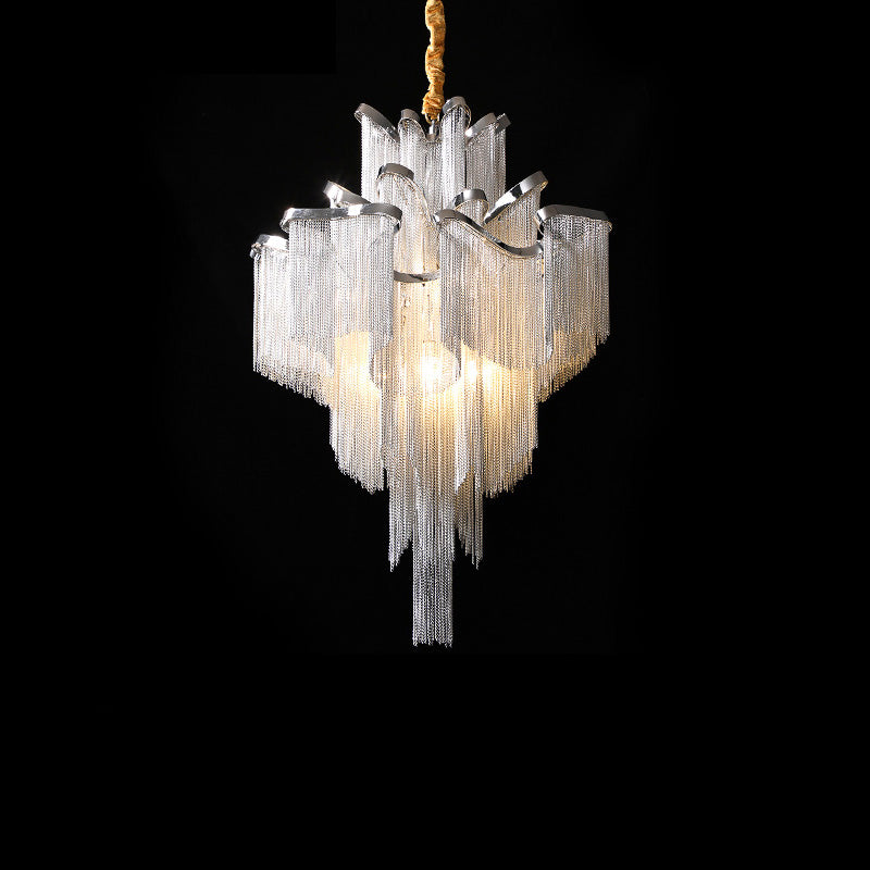 WOMO Tiered Pendant Lamps with Fringes-WM2079