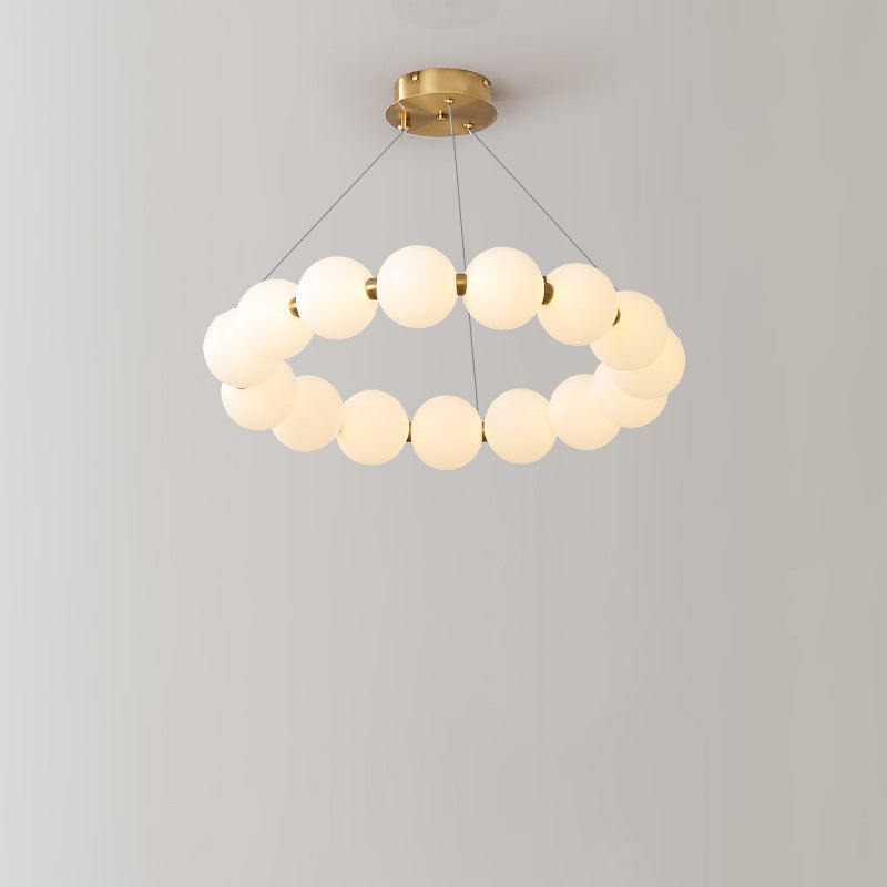 WOMO Round Pearl Necklace Pendant Lights - WM2344