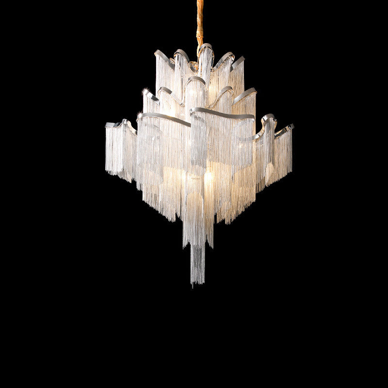 WOMO Tiered Pendant Lamps with Fringes-WM2079