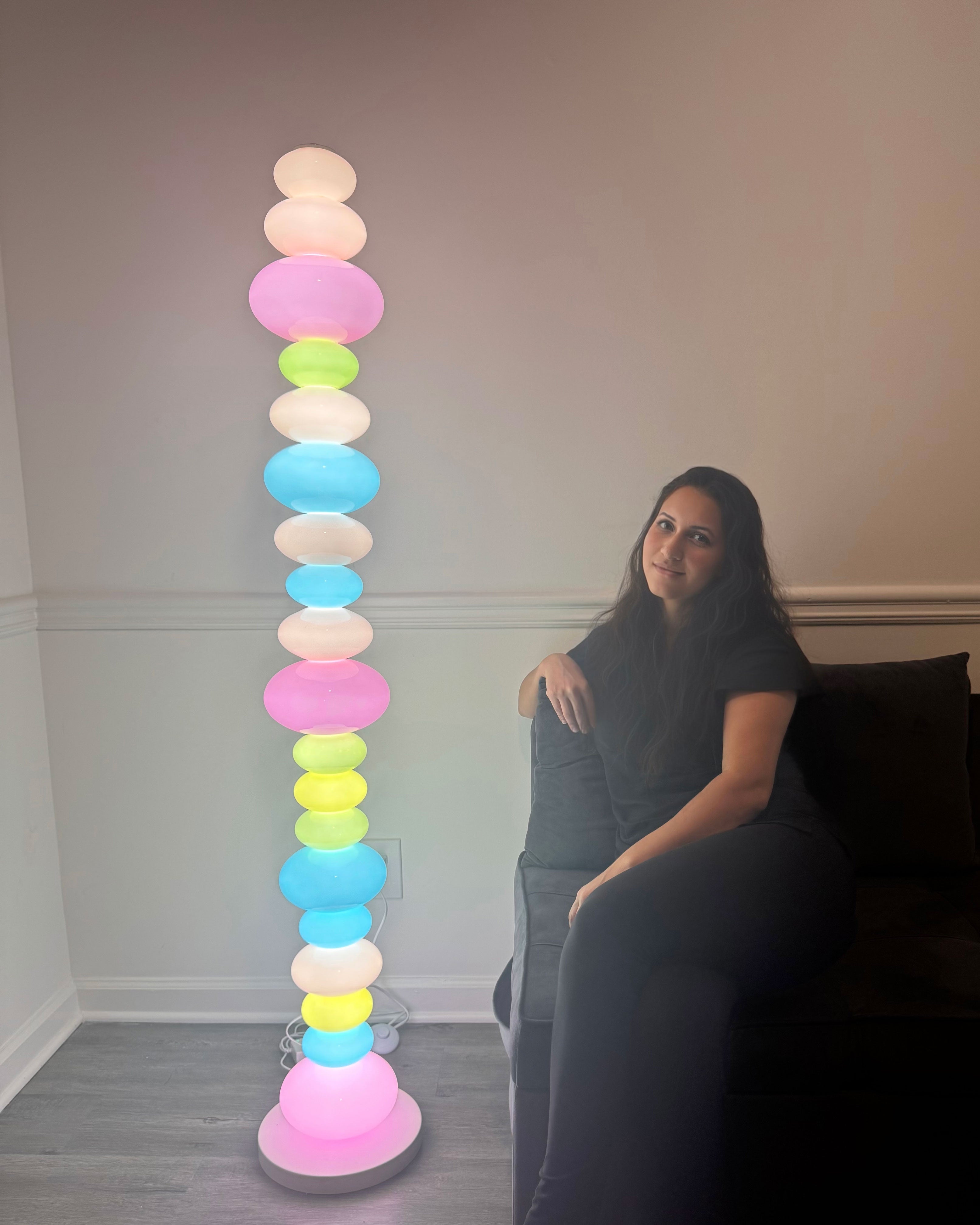 WOMO Lámpara de pie con forma de columna Candy Skewers - WM7012