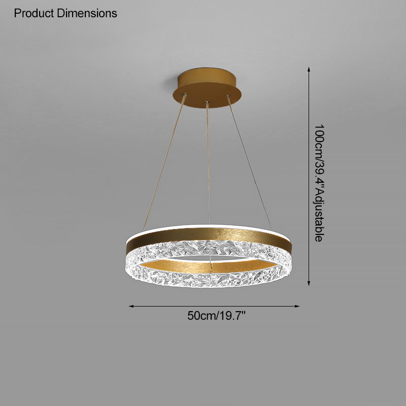 Lámpara de araña LED circular acrílica WOMO-WM2171