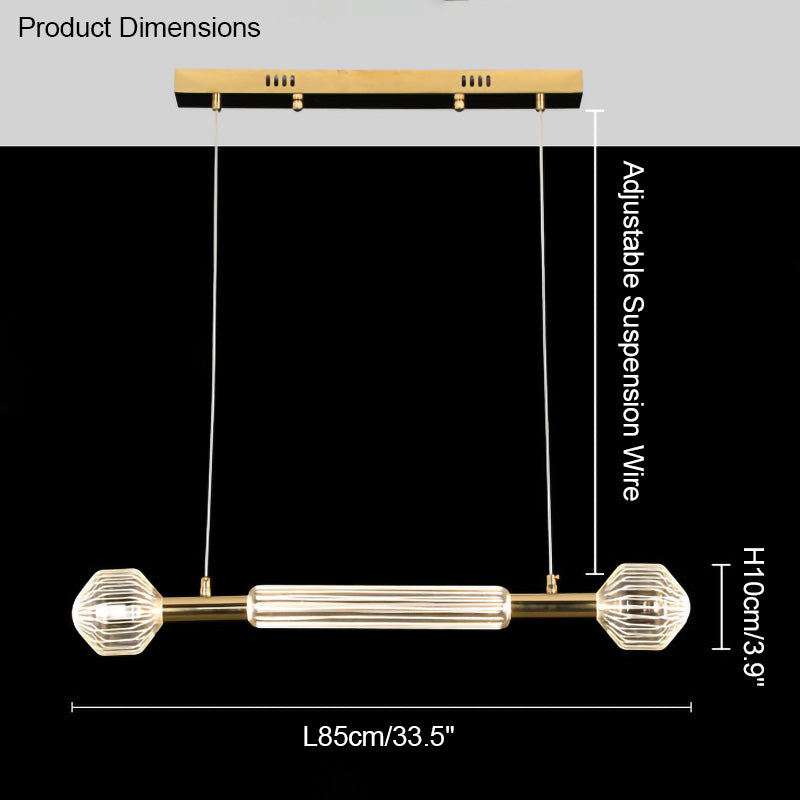 WOMO Lámparas Colgantes de Vidrio Vertical/Horizontal Cypher-WM2153