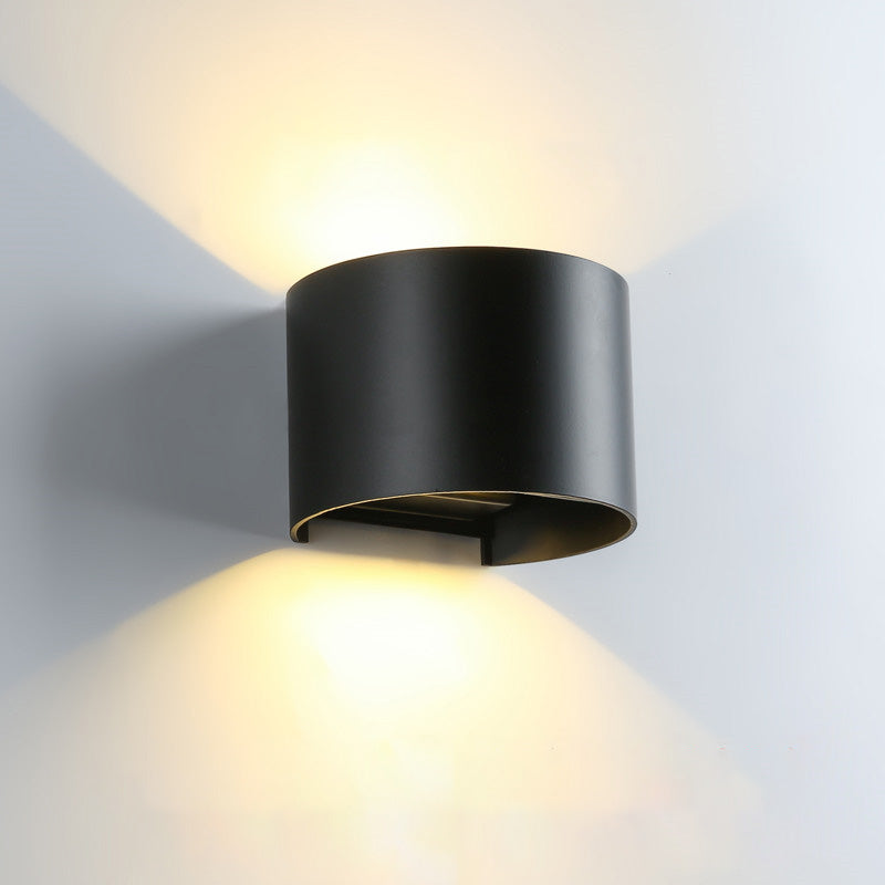 Lámpara de pared exterior WOMO con iluminación ascendente y descendente - WM9062
