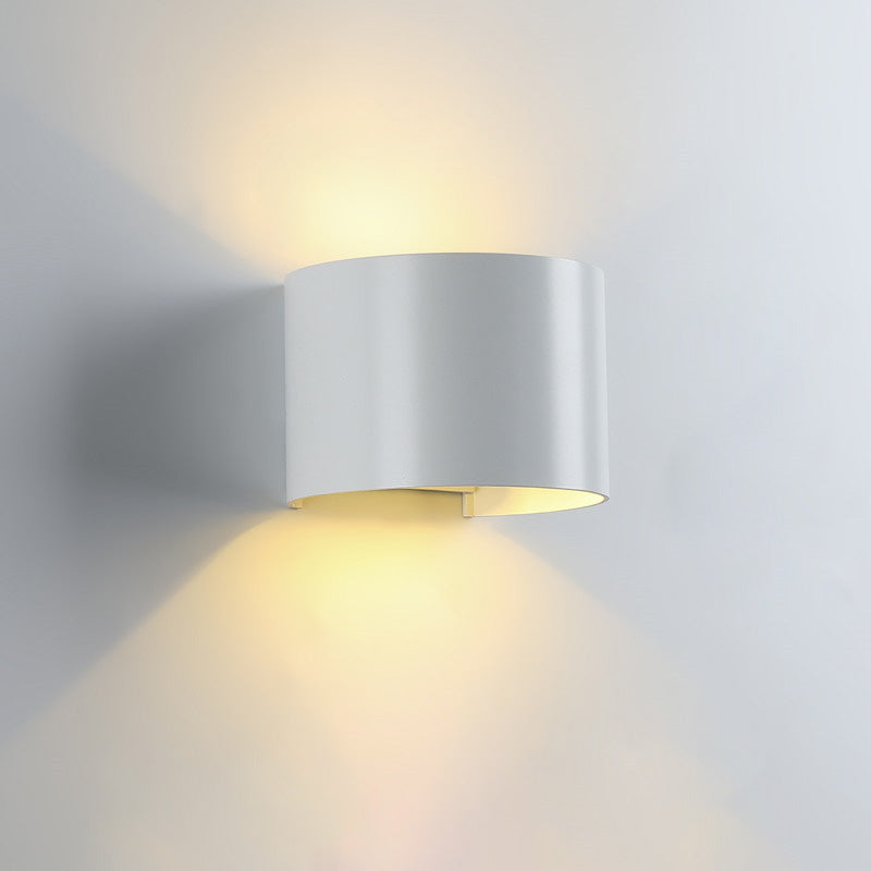 Lámpara de pared exterior WOMO con iluminación ascendente y descendente - WM9062