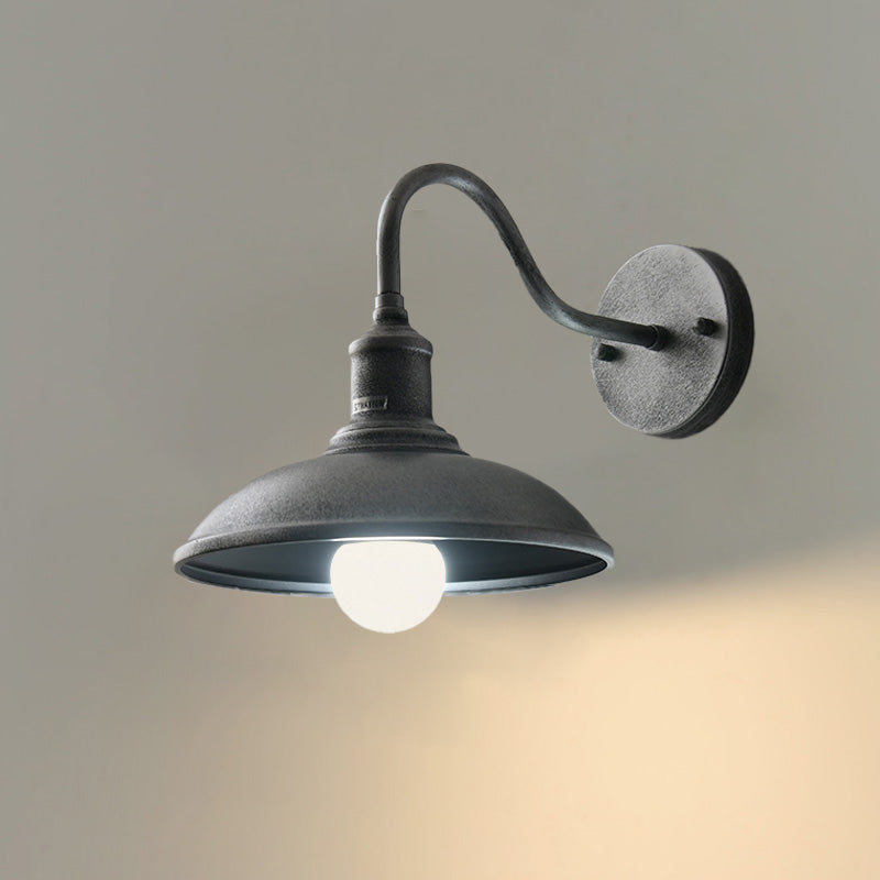 WOMO Lámpara de pared de granero con cuello de cisne - WM9143