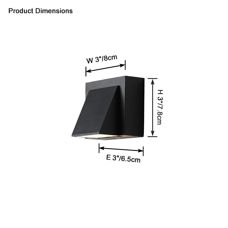 Lámpara de pared exterior WOMO con iluminación ascendente y descendente - WM9190