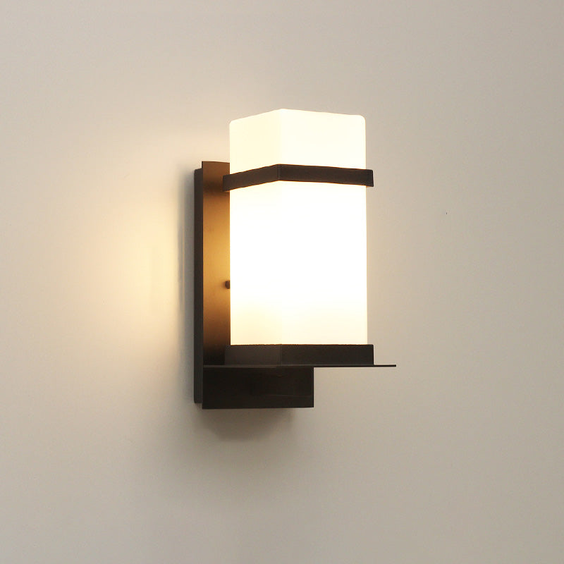 Aplique de pared exterior WOMO de cristal esmerilado - WM9202