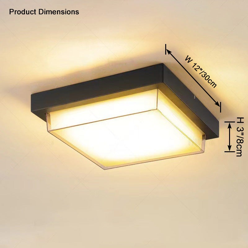 WOMO Square Outdoor Ceiling Light - WM9204