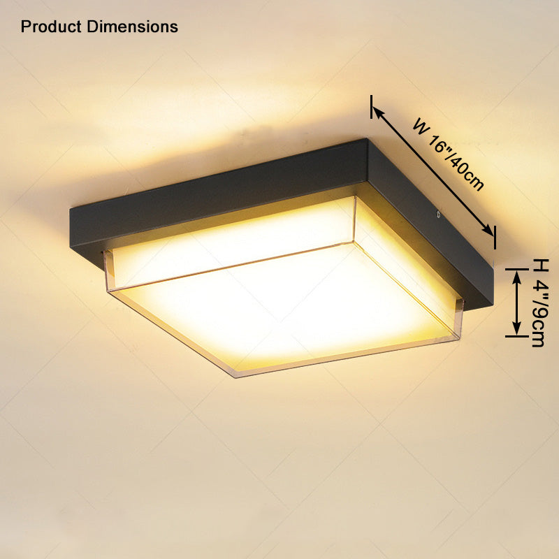 WOMO Square Outdoor Ceiling Light - WM9204